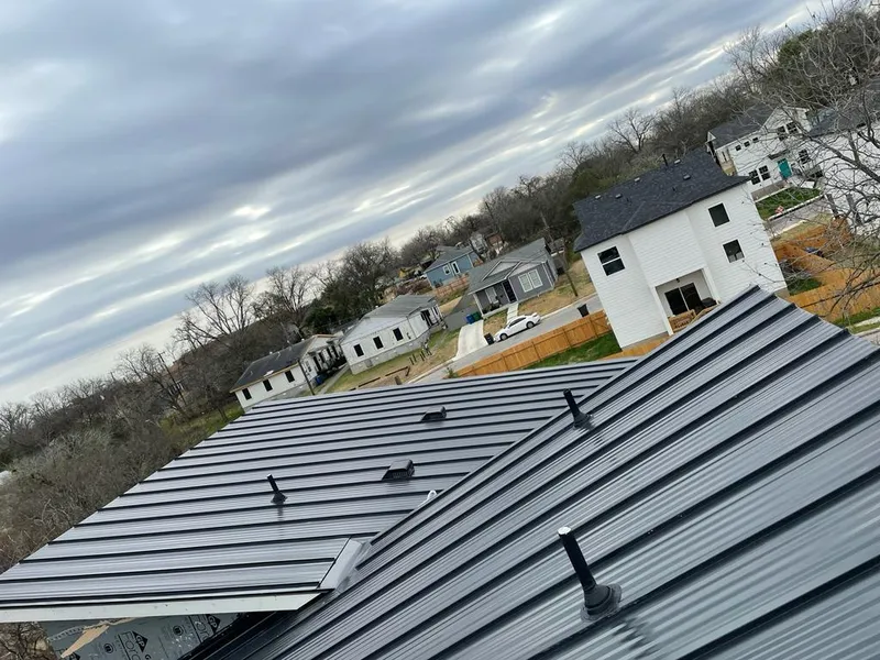 Standing seam metal roof panels with vents for Skylight Repair in Valinda